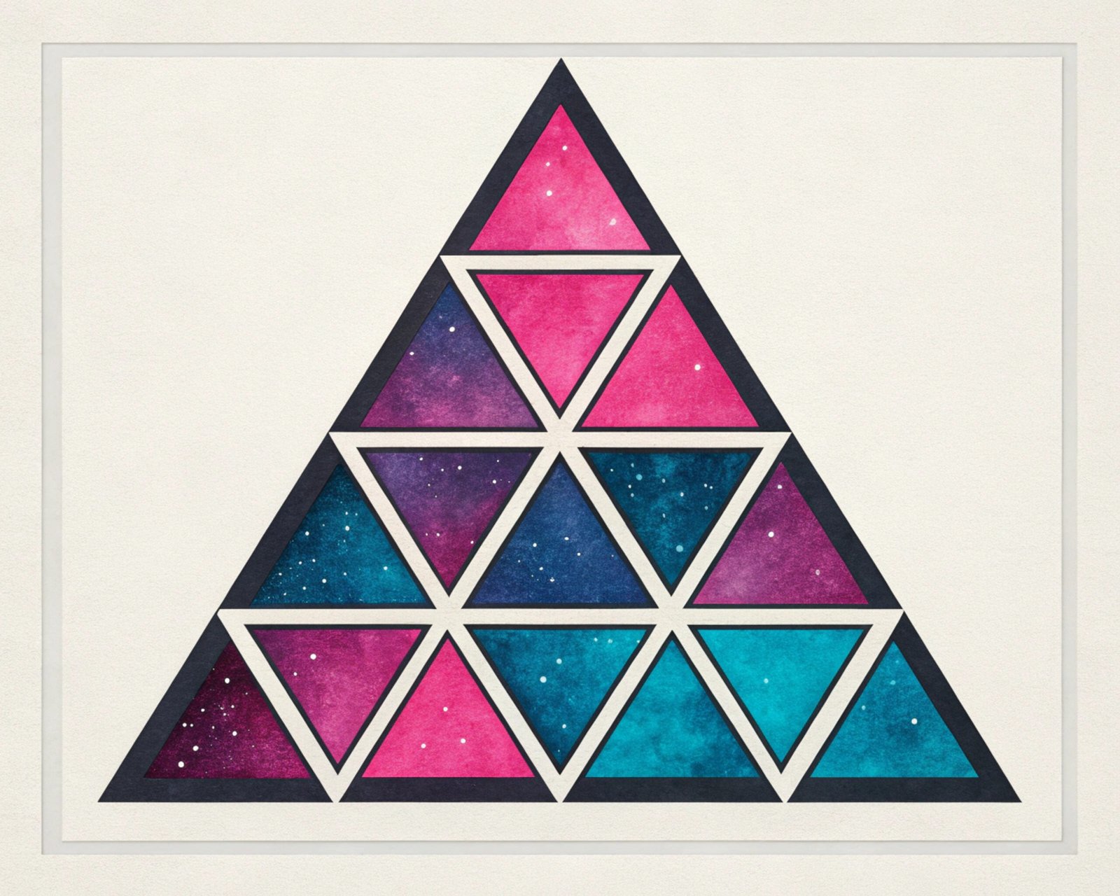 Pink-Blue Triangles
