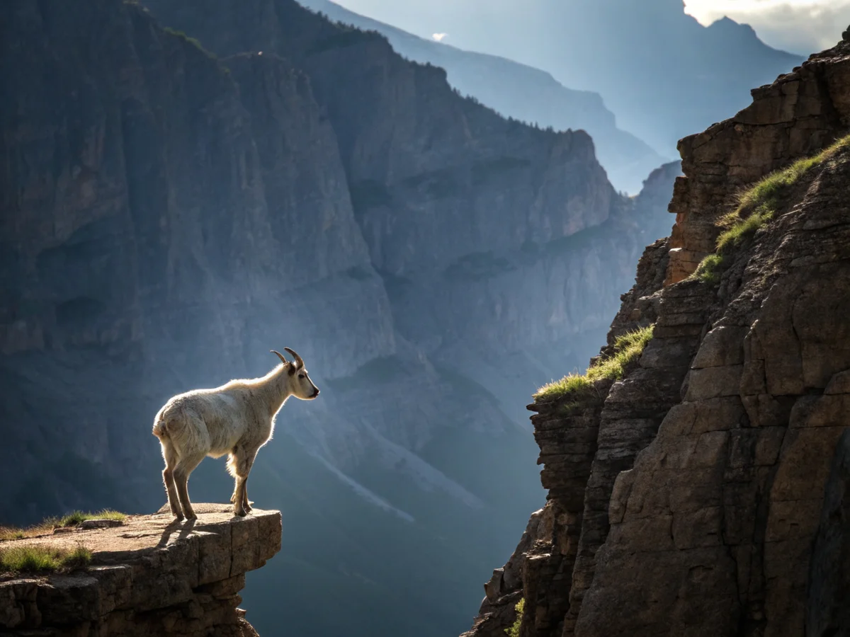 Mountain Goat Rock Carving
