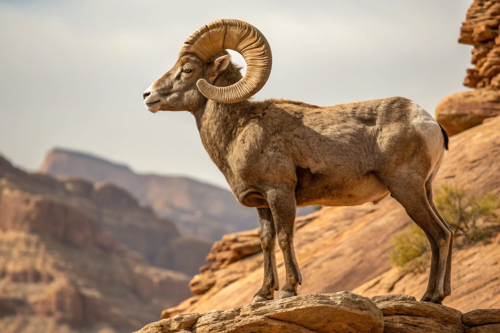Petrified Bighorn Sheep