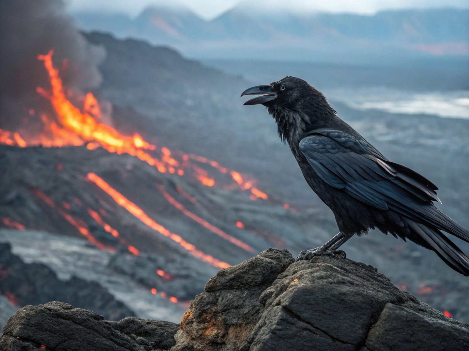 Obsidian Raven Perch