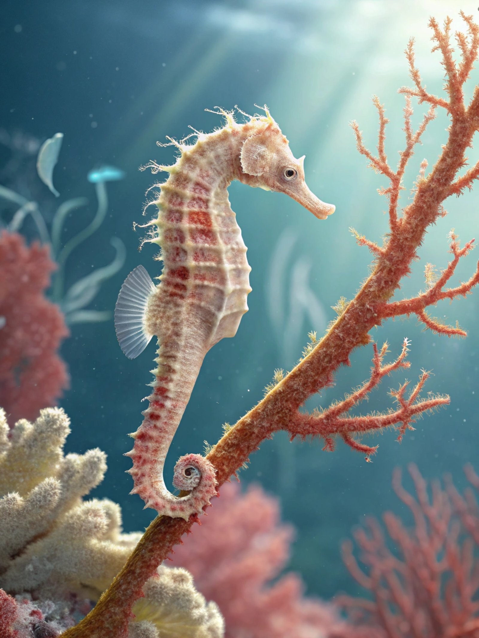 Seahorse Coral Serenity