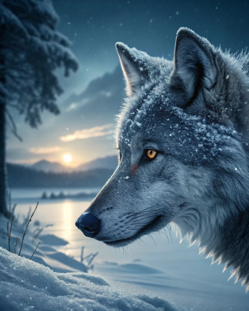Wolf Tundra Twilight