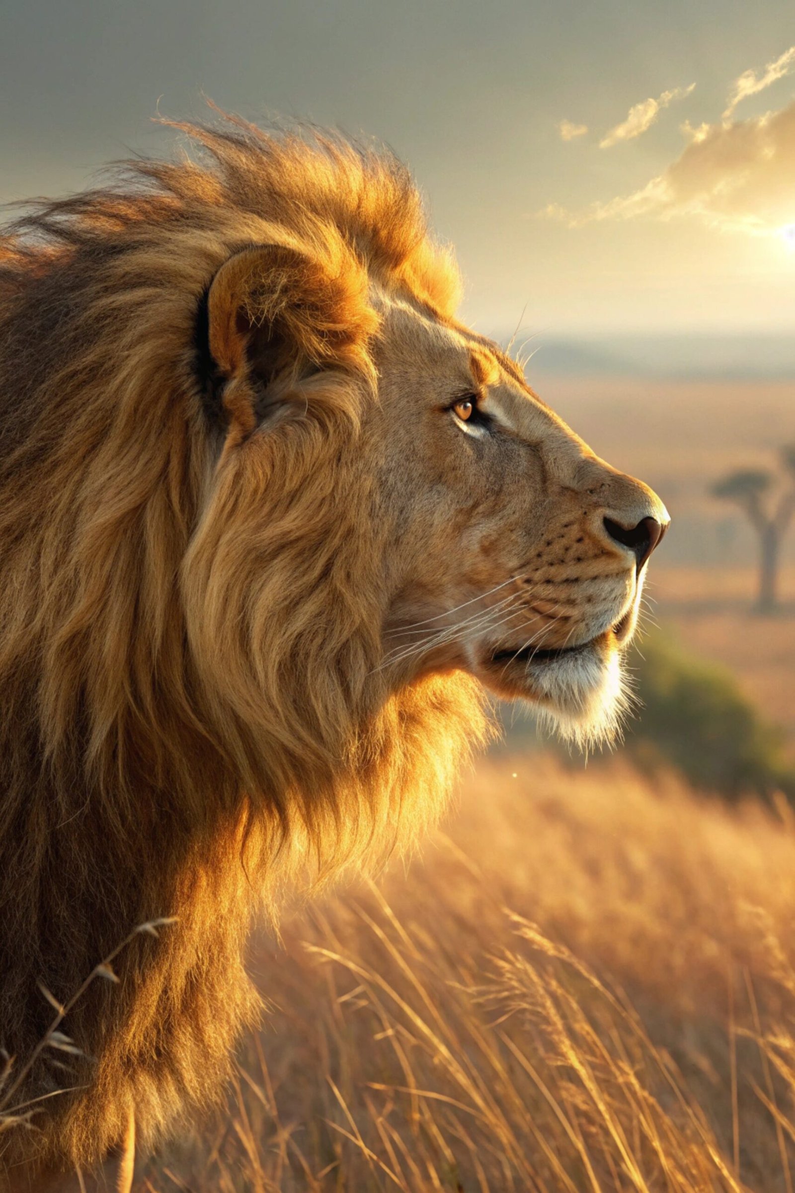 Lion Mane Sunlit Glow