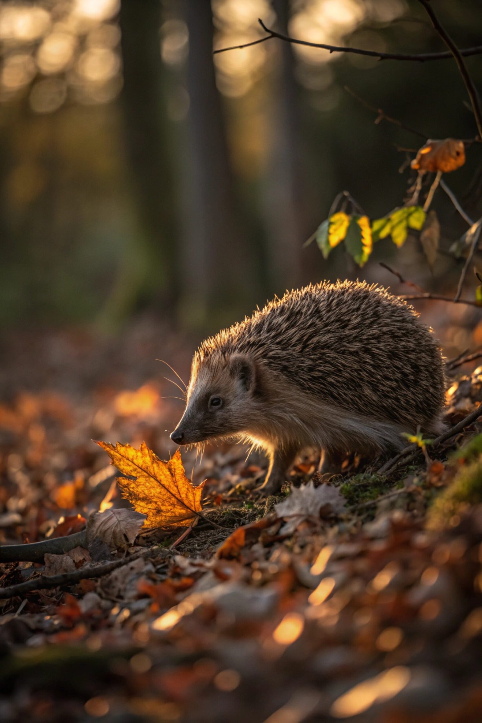 Hedgehog Autumn Sniff