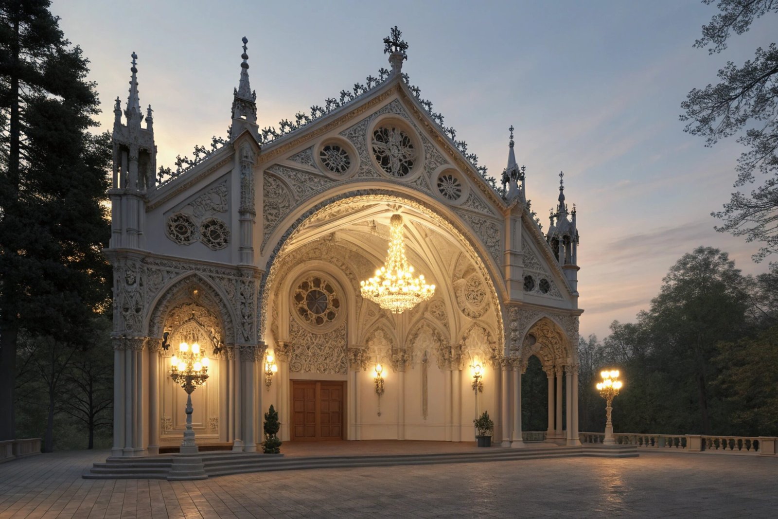 Tongan Meeting House at Sunset