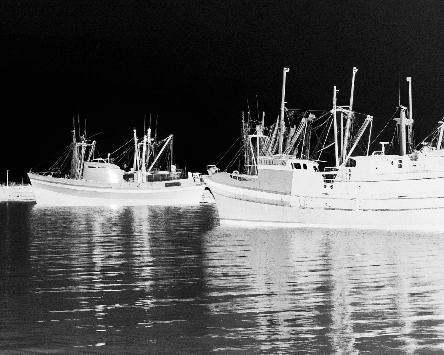 Quiet Harbor at Night