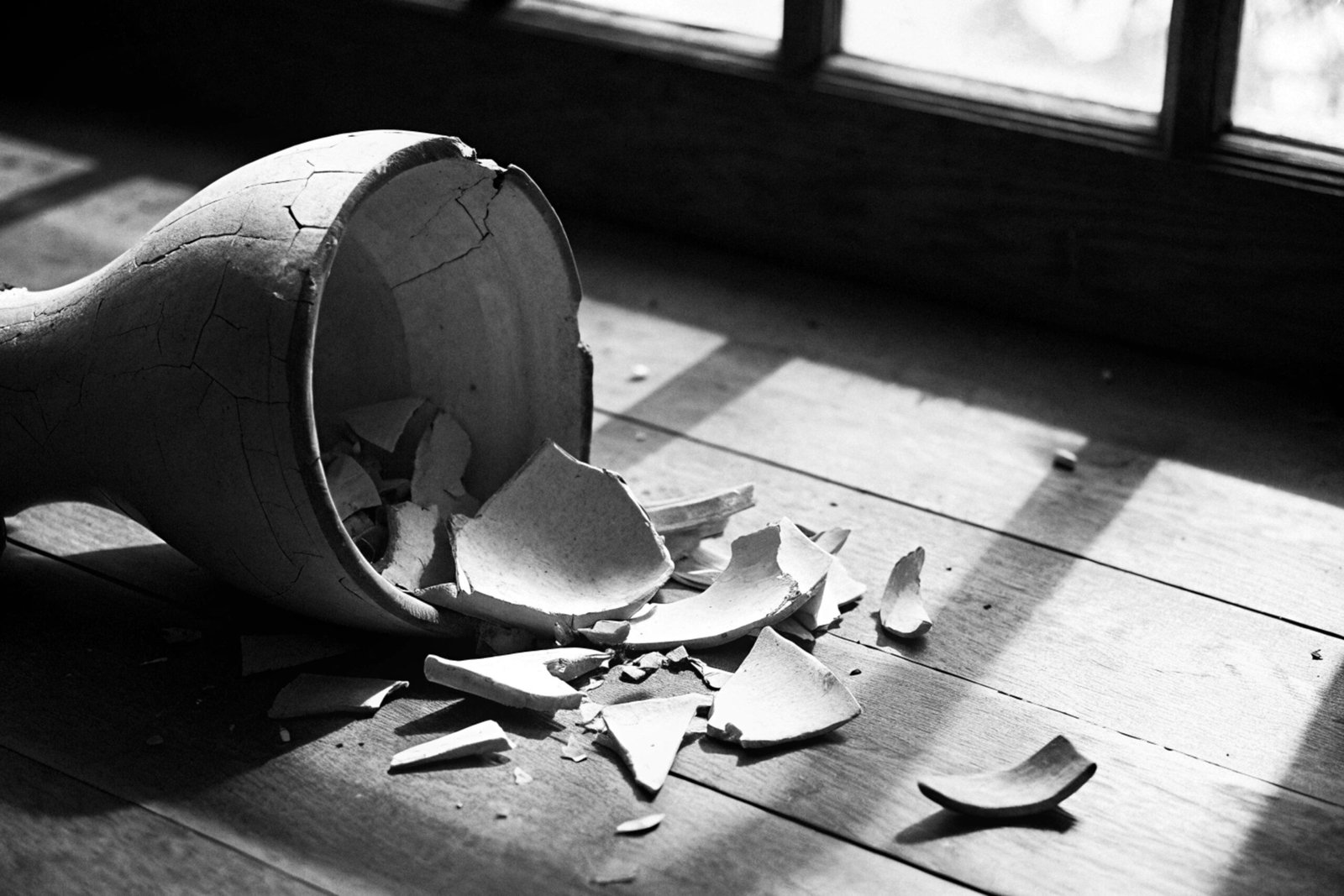 Cracked Ceramic Vase