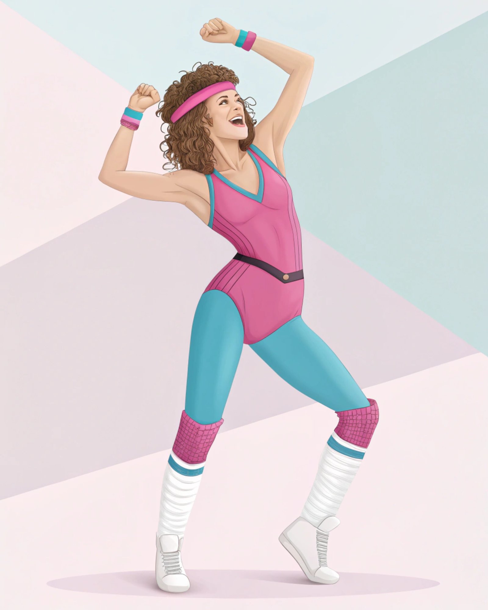 1980s Aerobics Pose