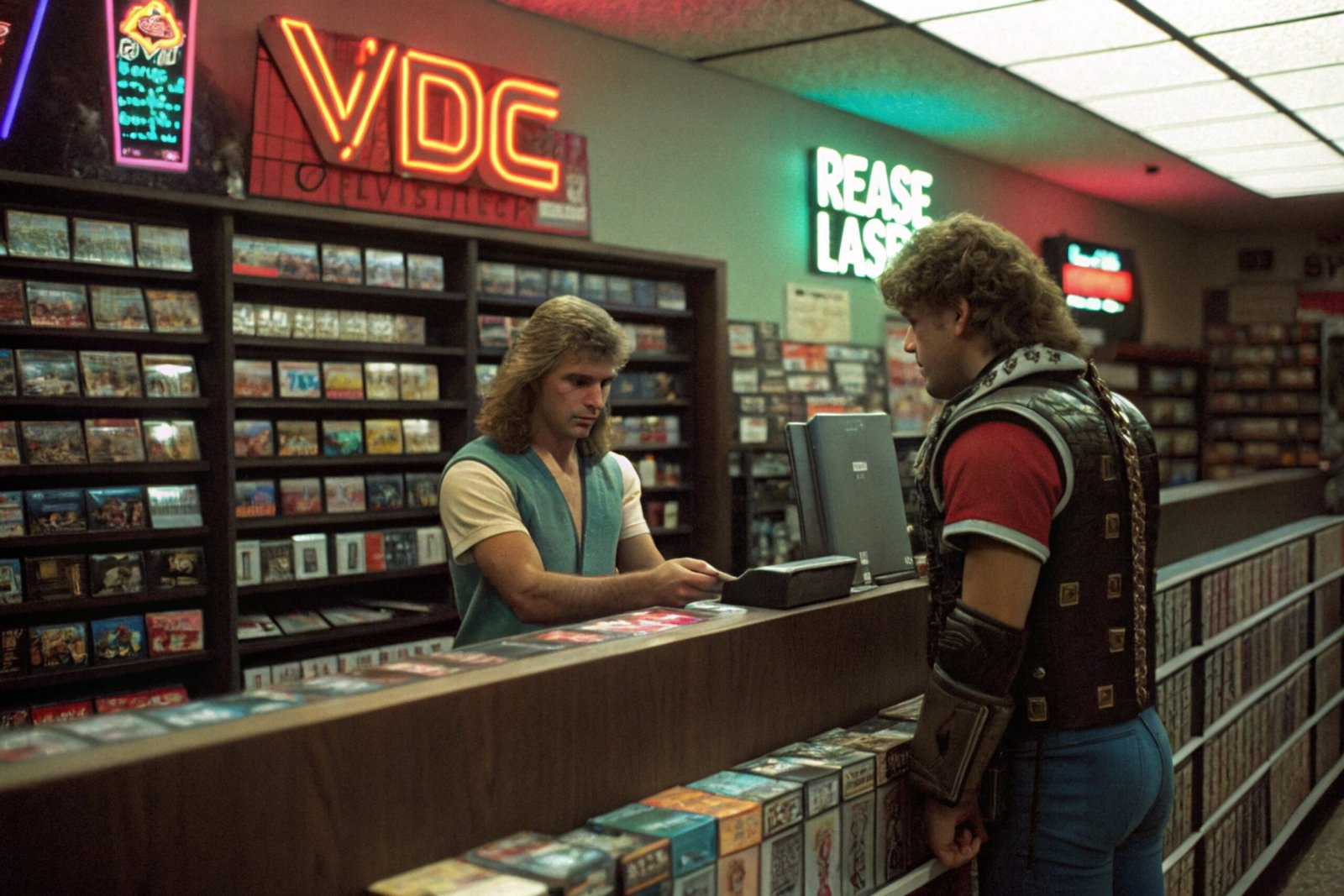 1980s VHS Rental Store