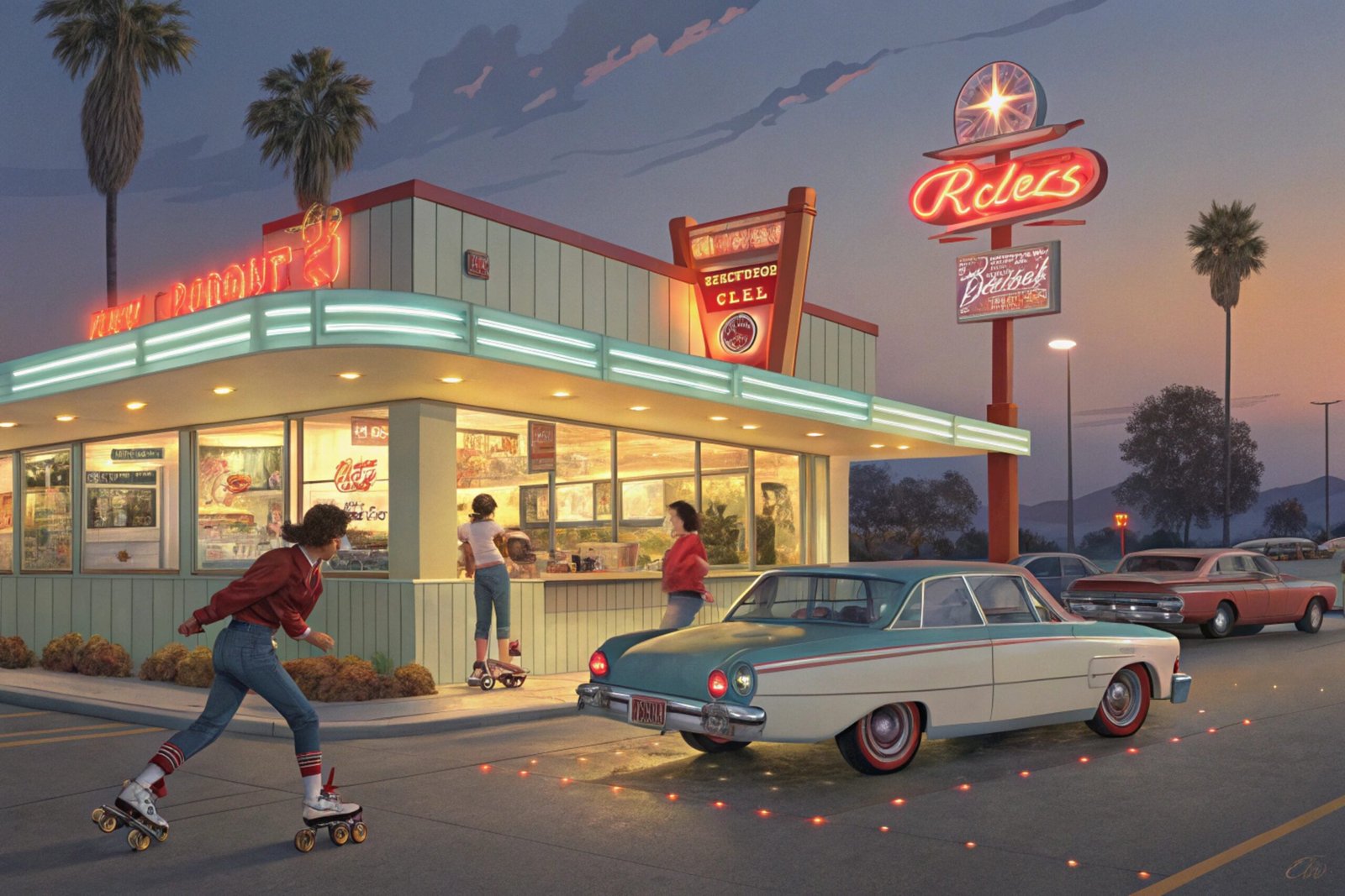 1970s Drive-Thru Burger Joint