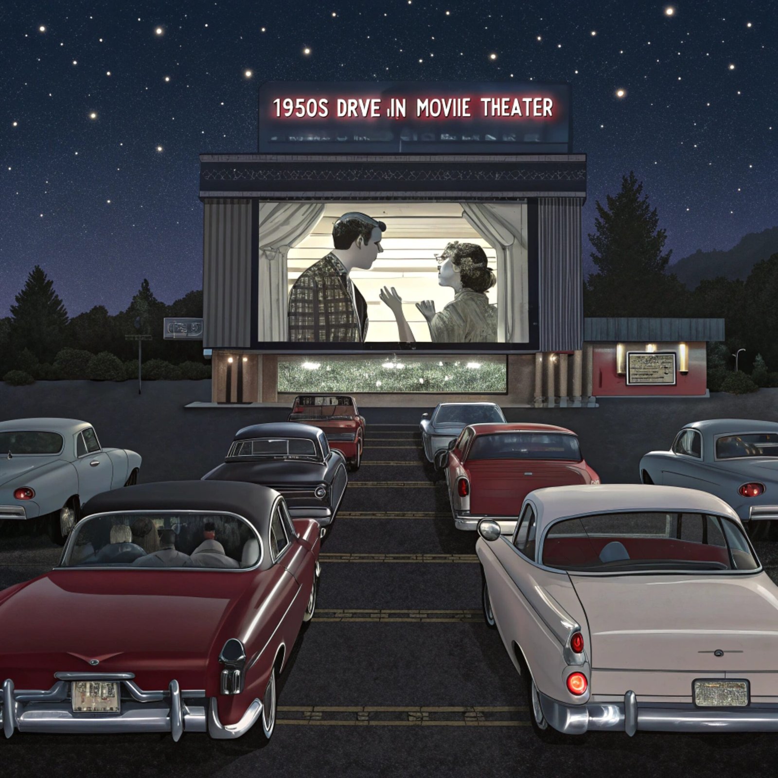 1950s Drive-In Theater