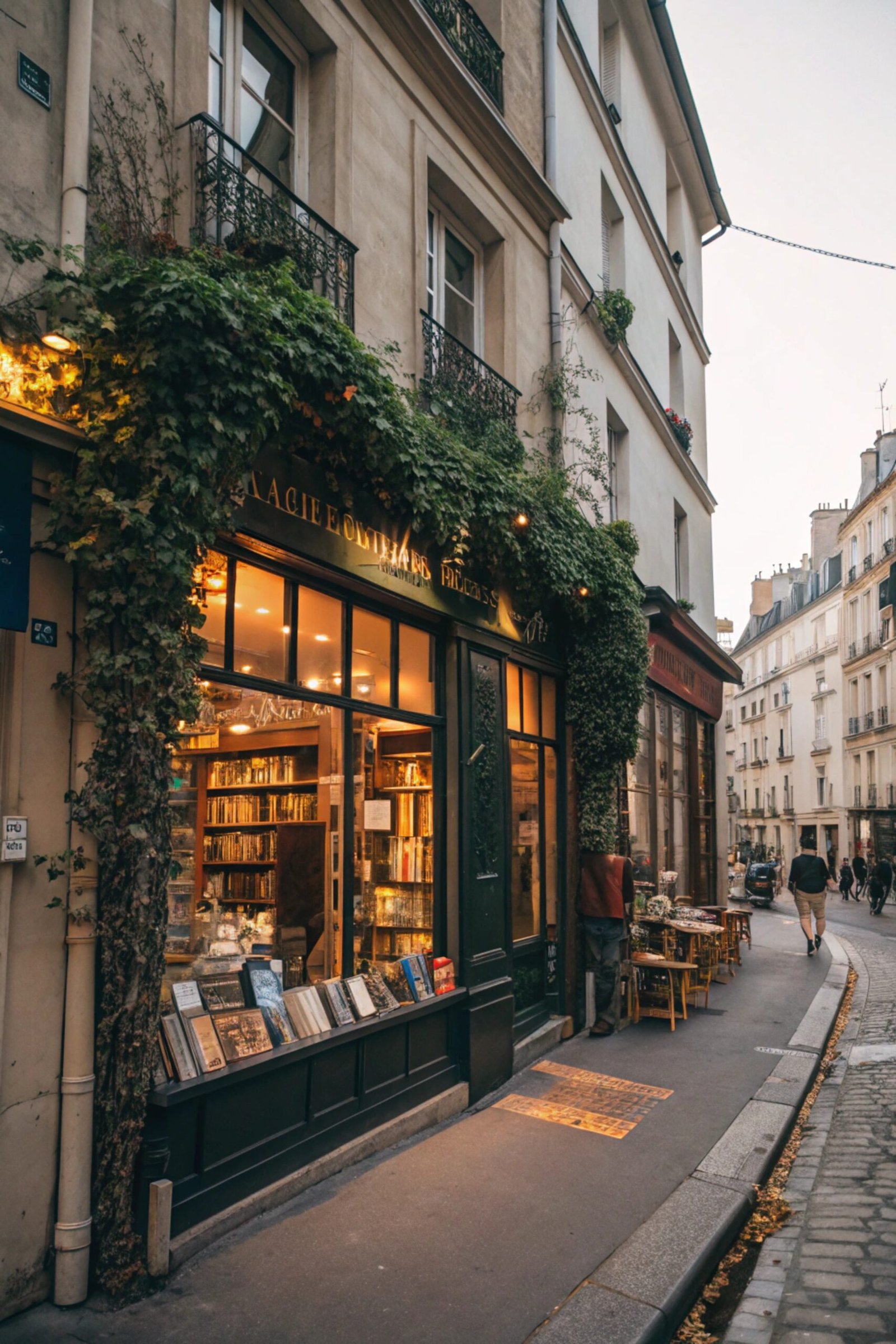 Parisian Bookstore Charm