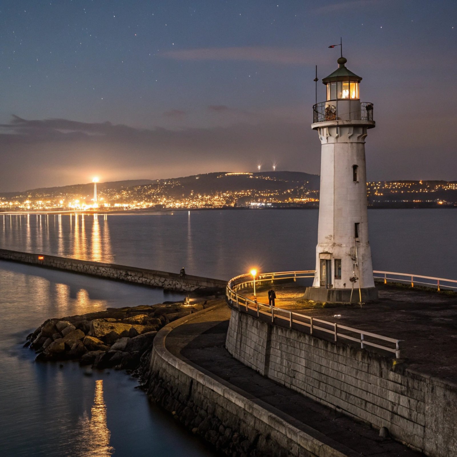 Harbor Lighthouse Glow