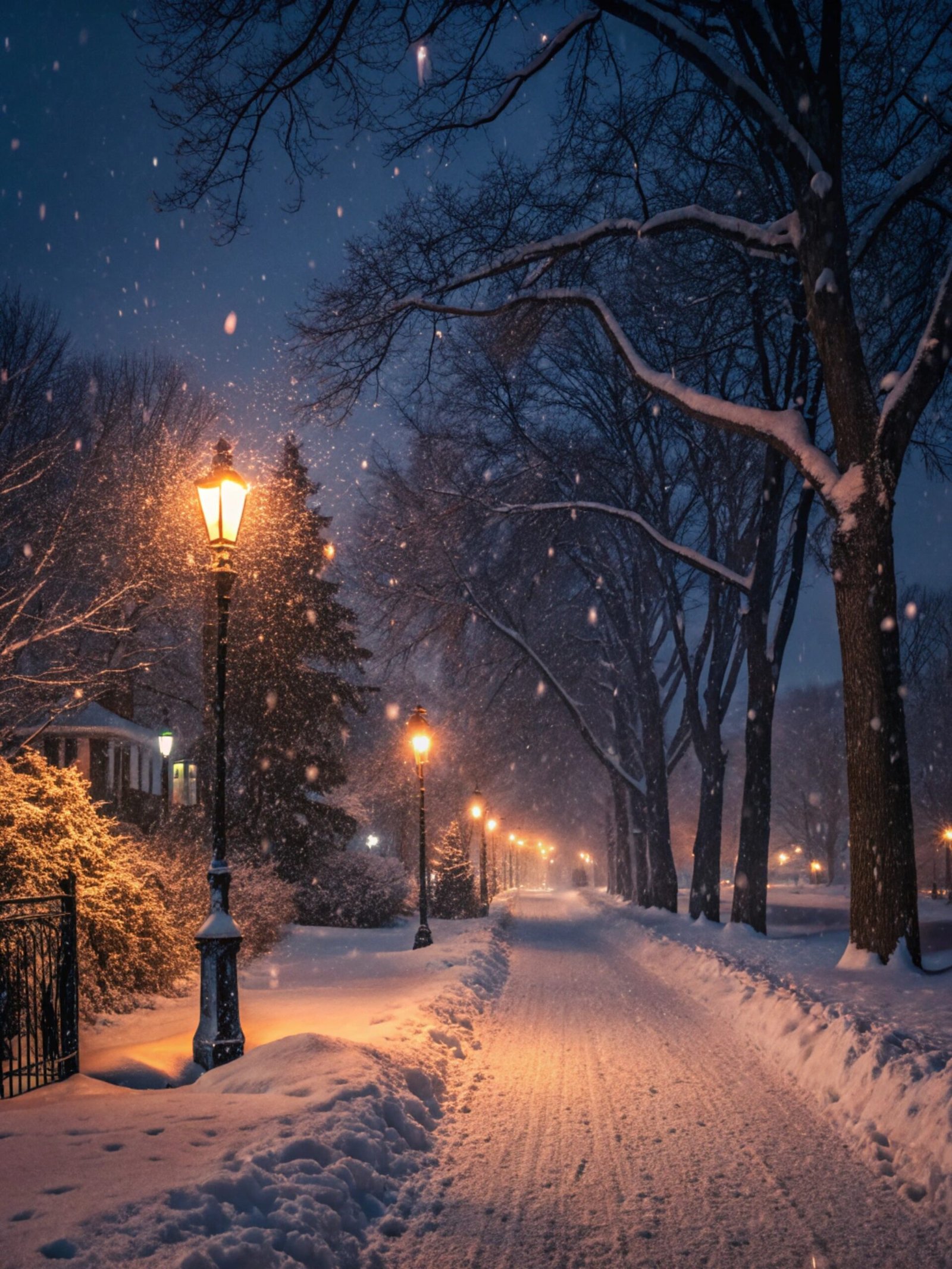 Snowy Street Serenity