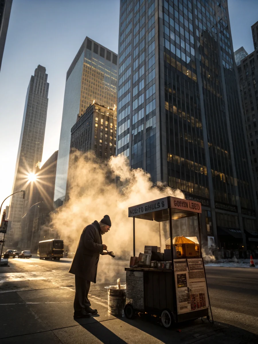 Sunrise Newspaper Stand