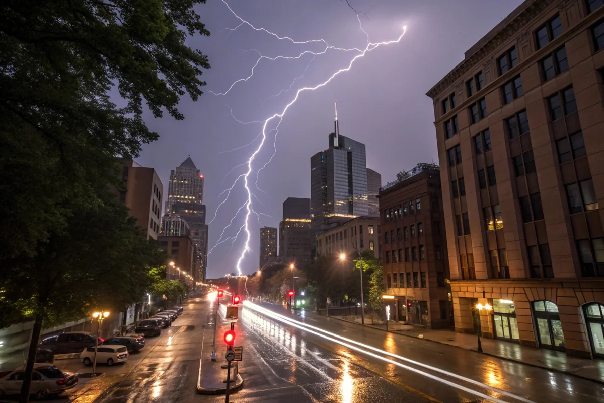 Thunderstorm Skyline Flash