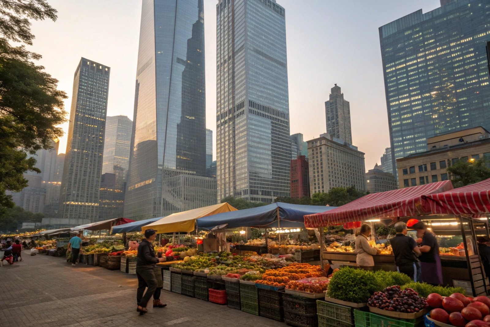 Farmers' Market Dawn