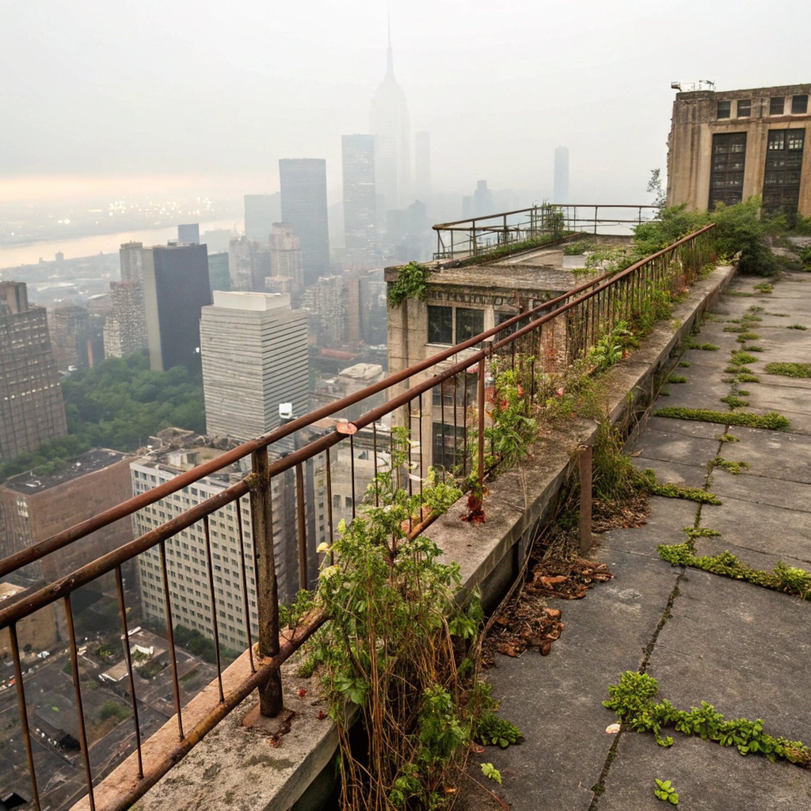 Abandoned Rooftop Garden