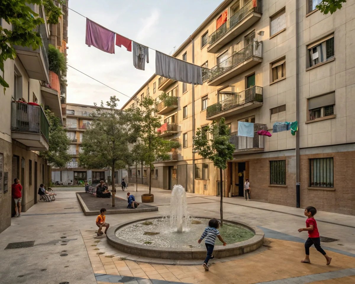 Urban Courtyard Life