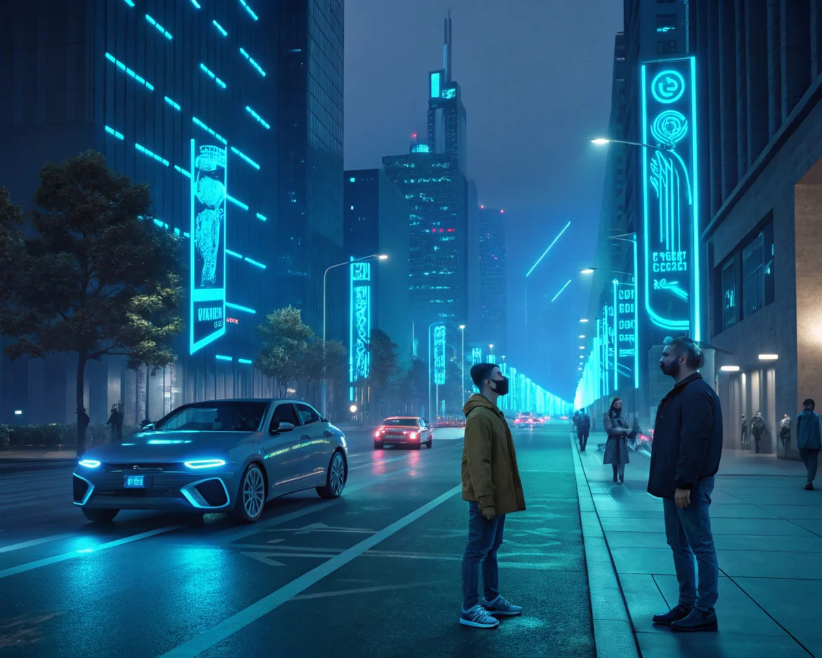 Futuristic Neon Street