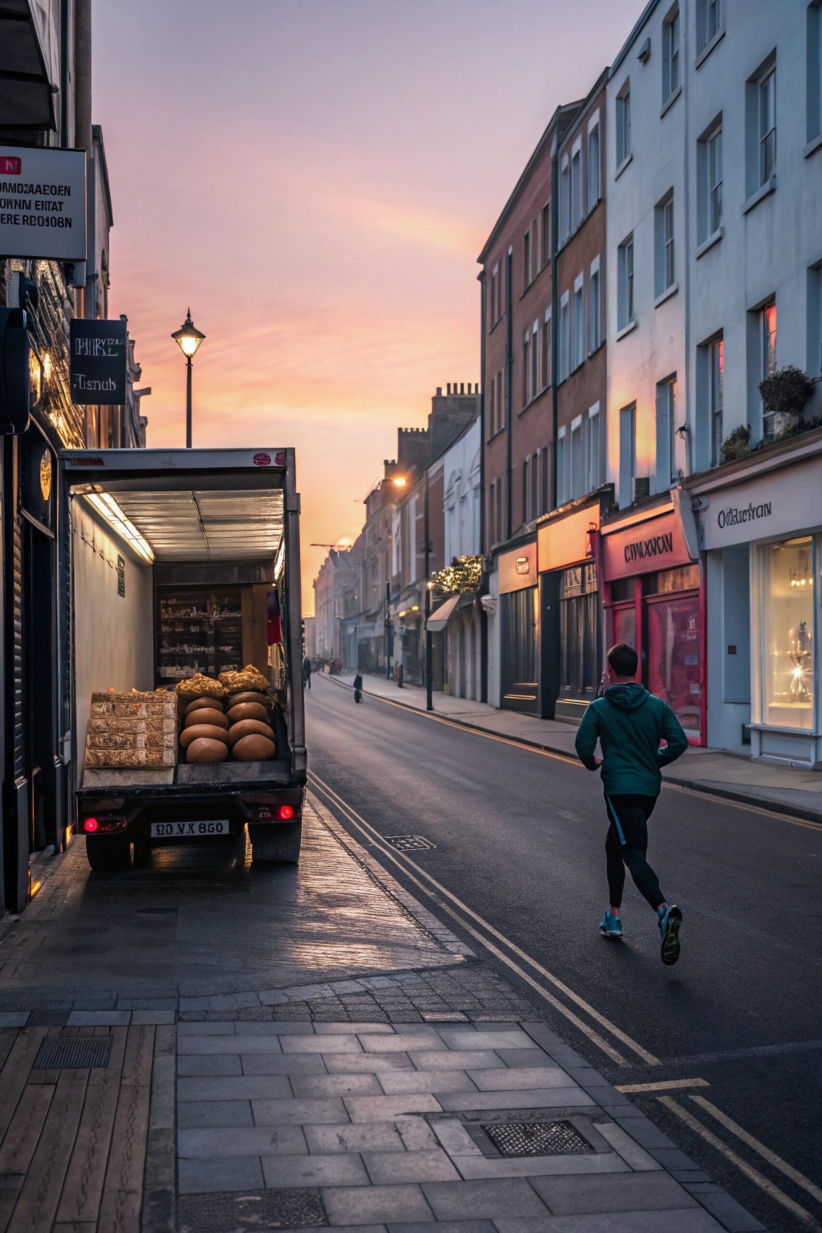 Dawn Delivery Street