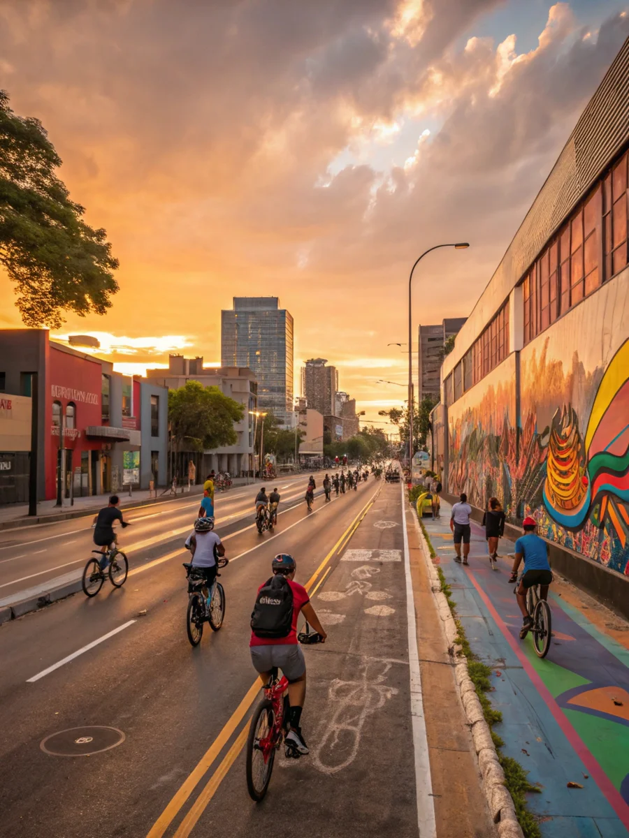 Urban Bike Lane Rush