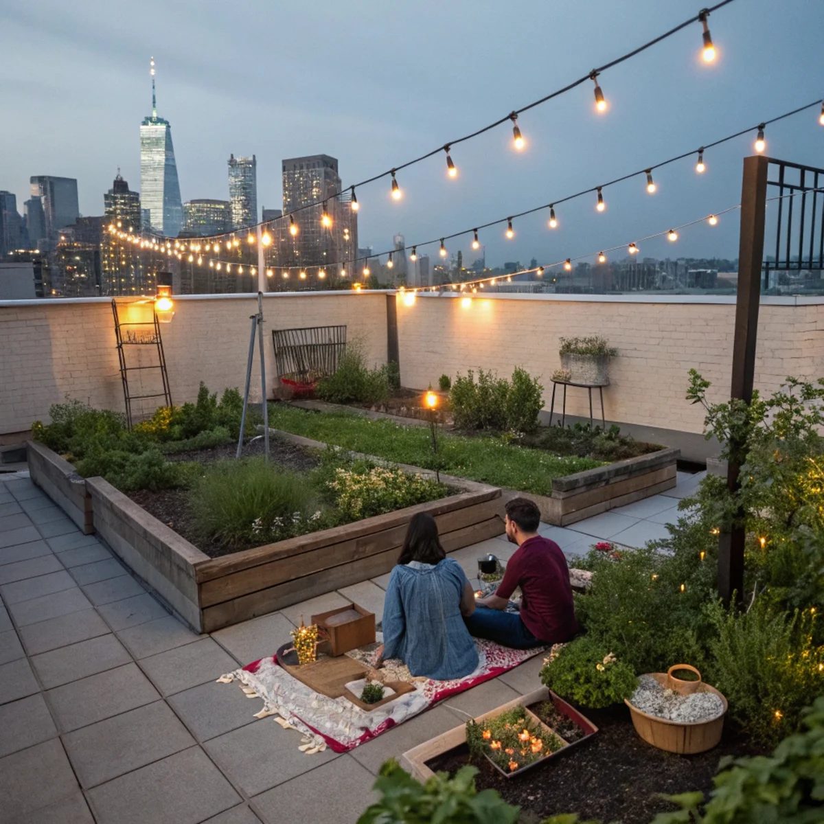 Rooftop Garden Picnic