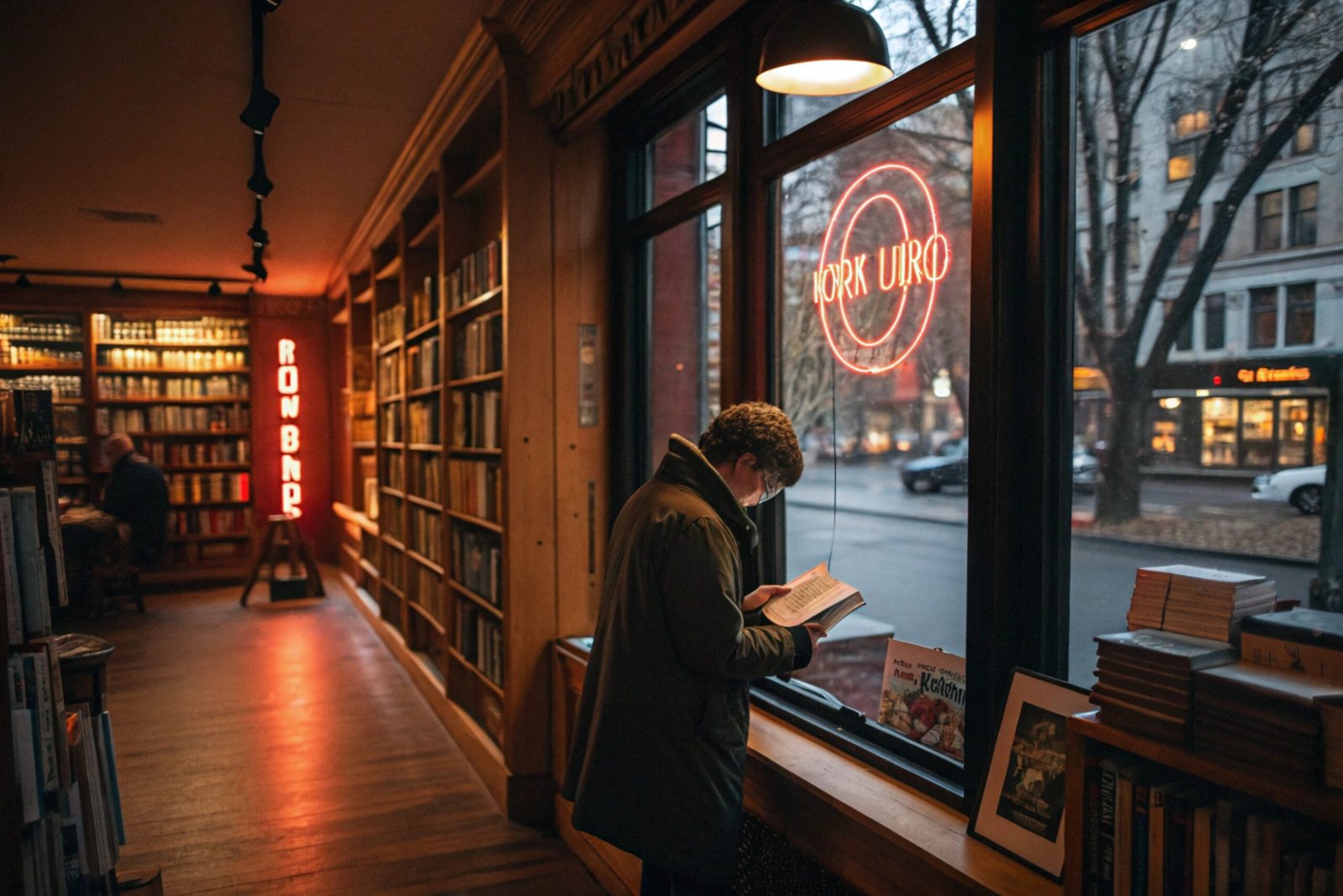 Cozy Urban Bookstore