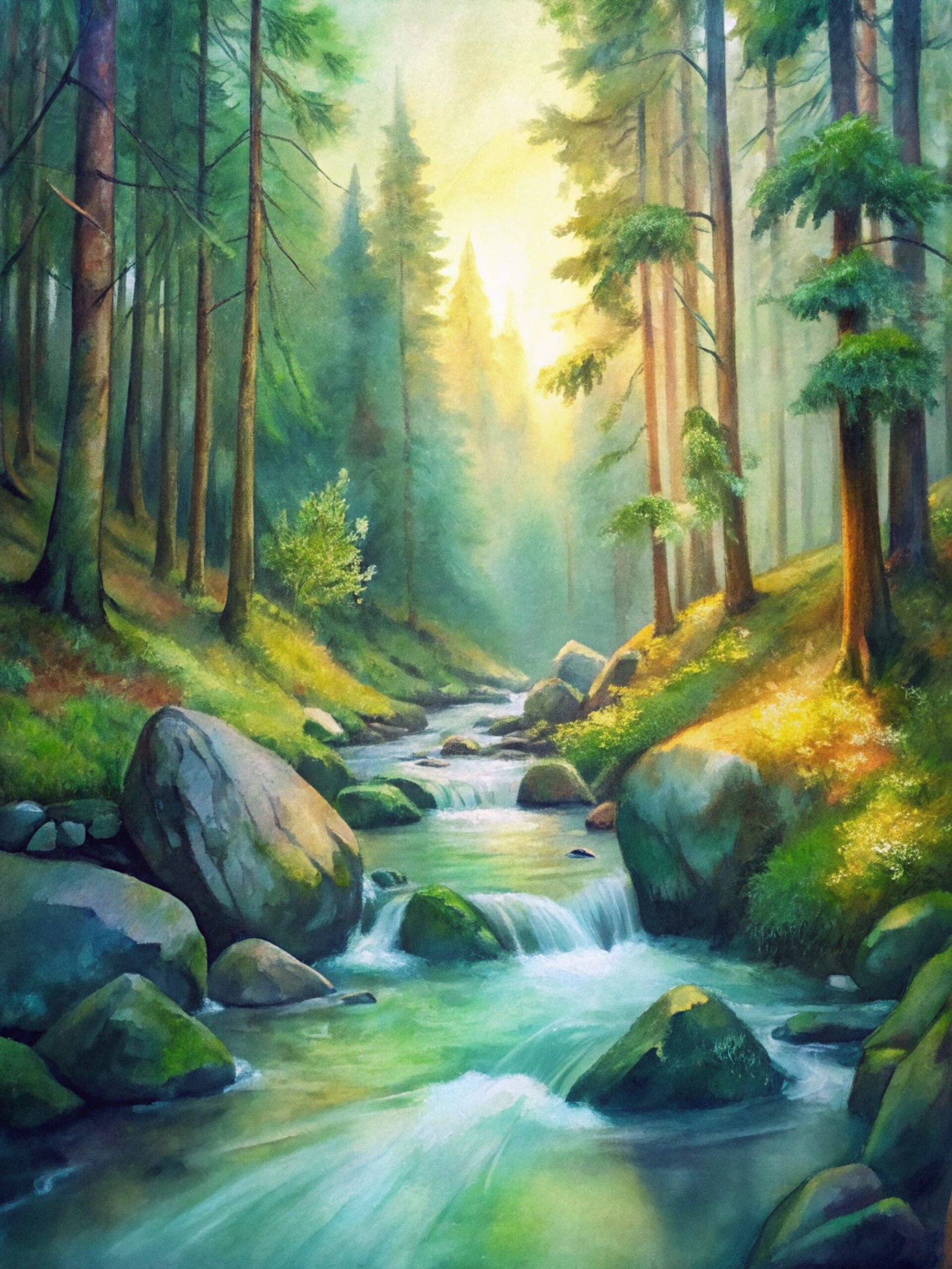 Forest Stream Serenity
