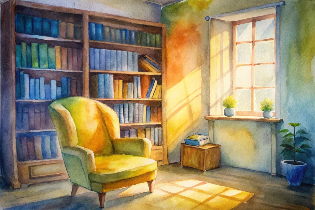 Cozy Library Nook