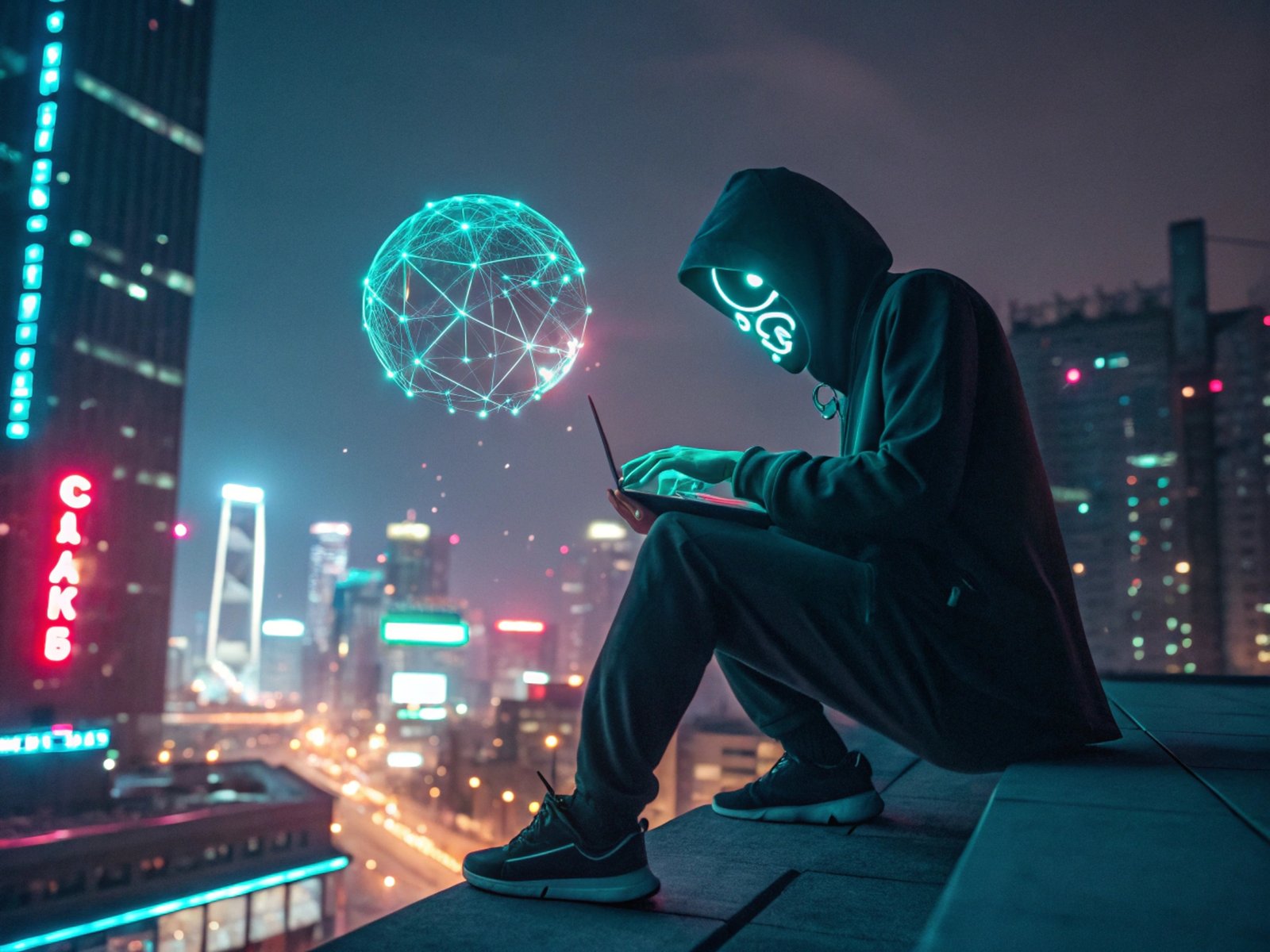 Masked Hacker Data Orb