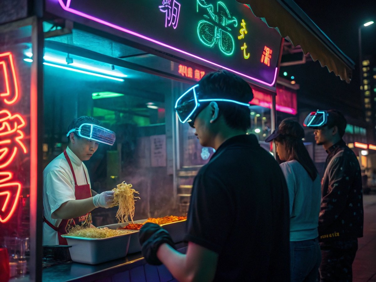 Glowing Noodle Stall
