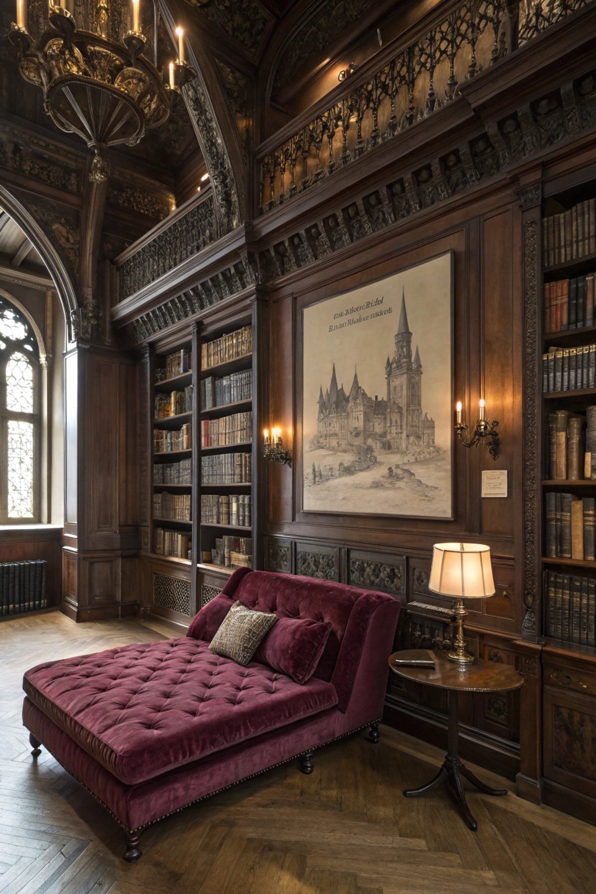 Gothic-Inspired Library