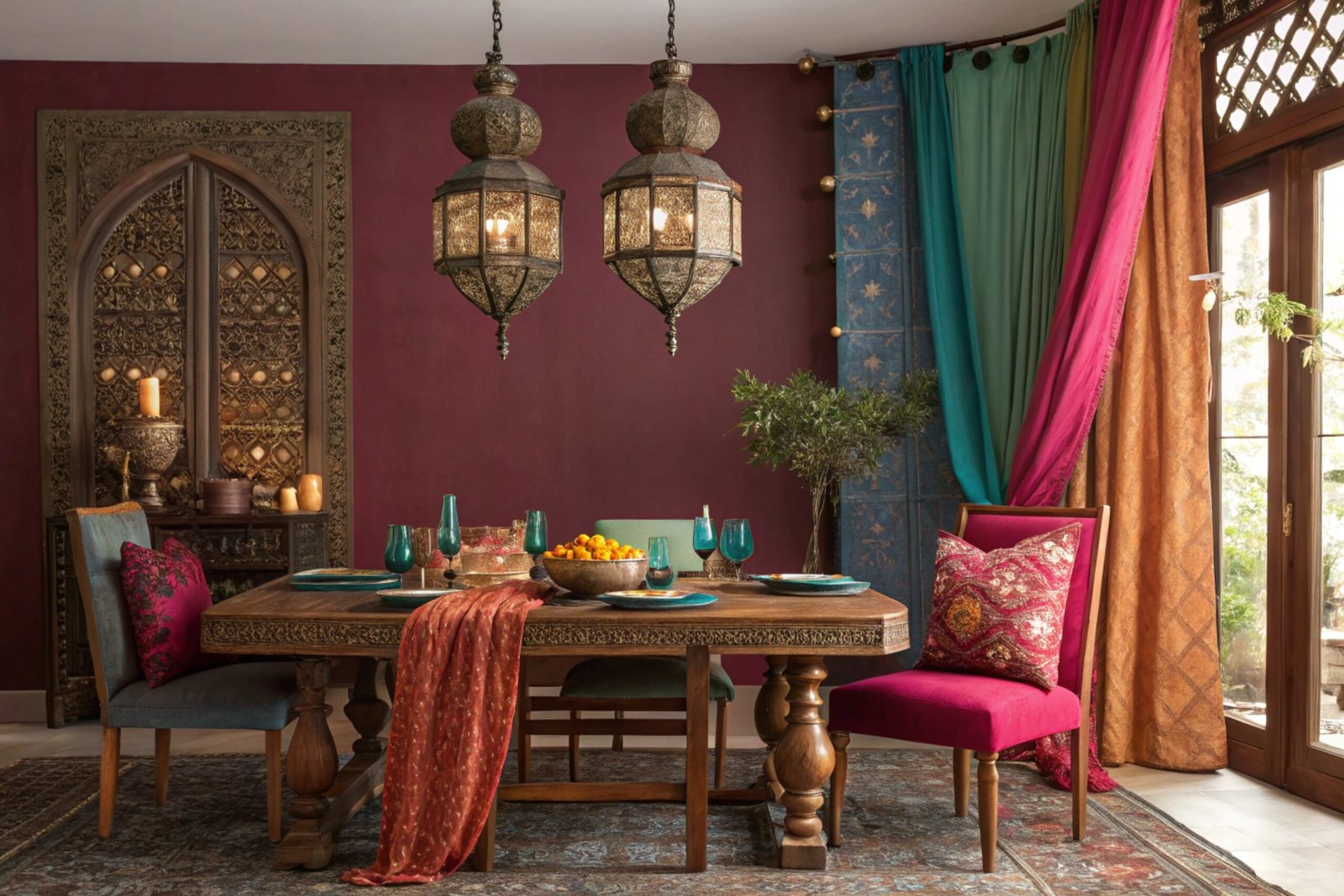 Indian-Inspired Dining Room