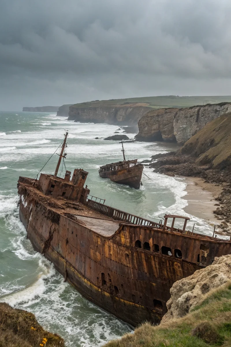 Rusted Shipwreck Coast