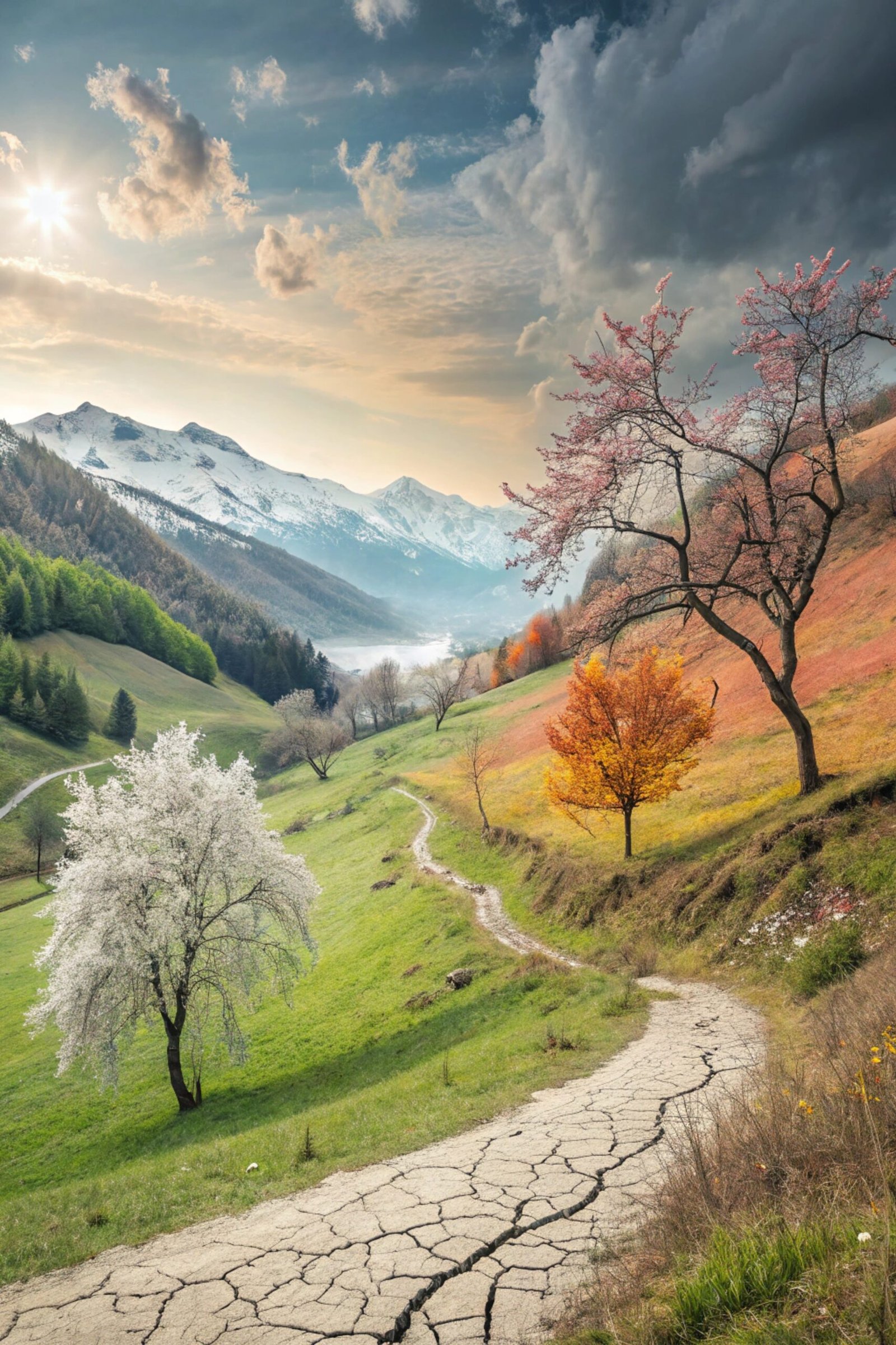 Valley with Four Seasons
