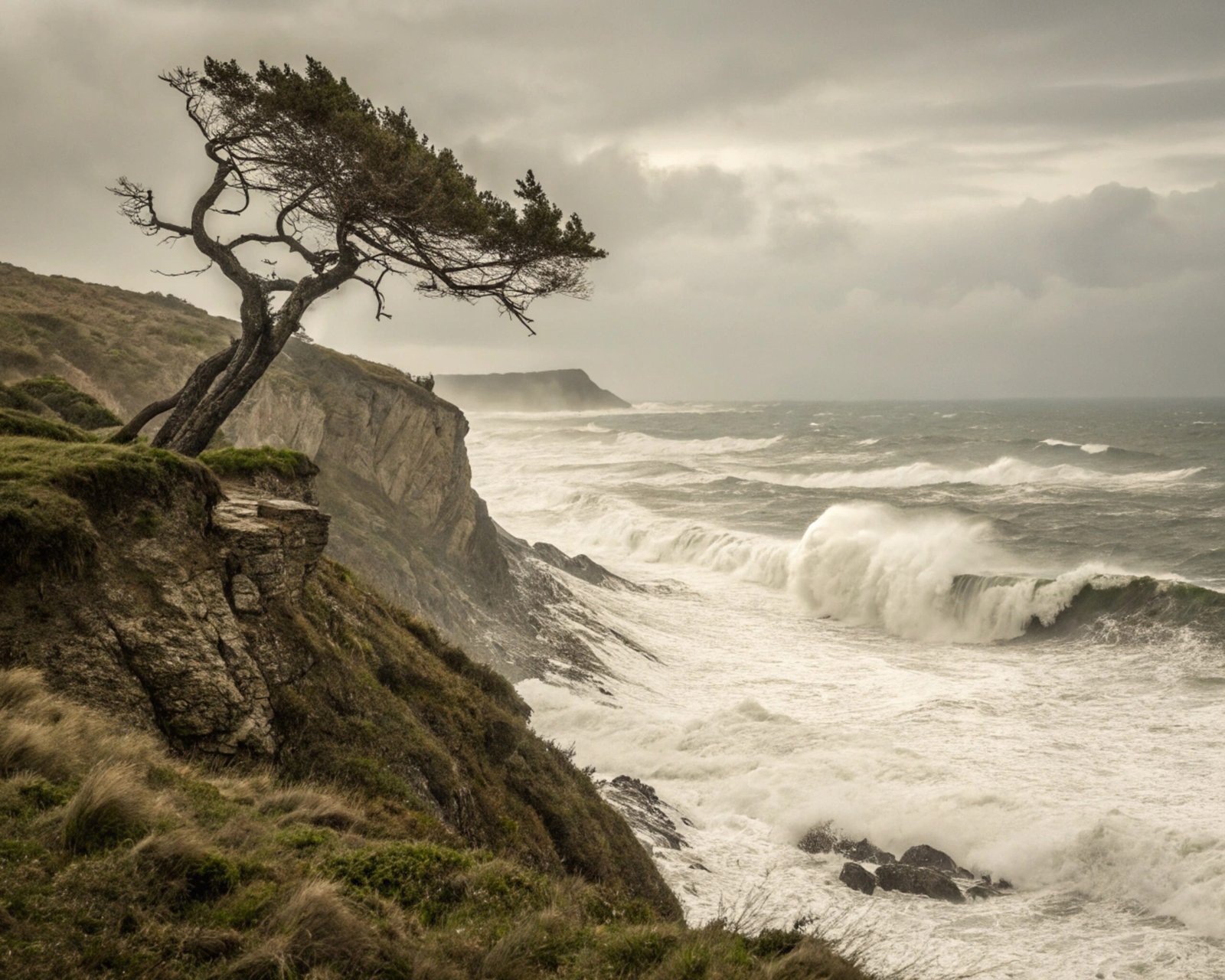 Geothermal Terraces with Steaming Geysers