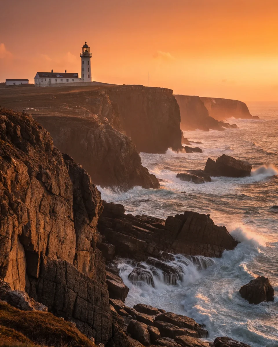 Coastal Cliff Lighthouse