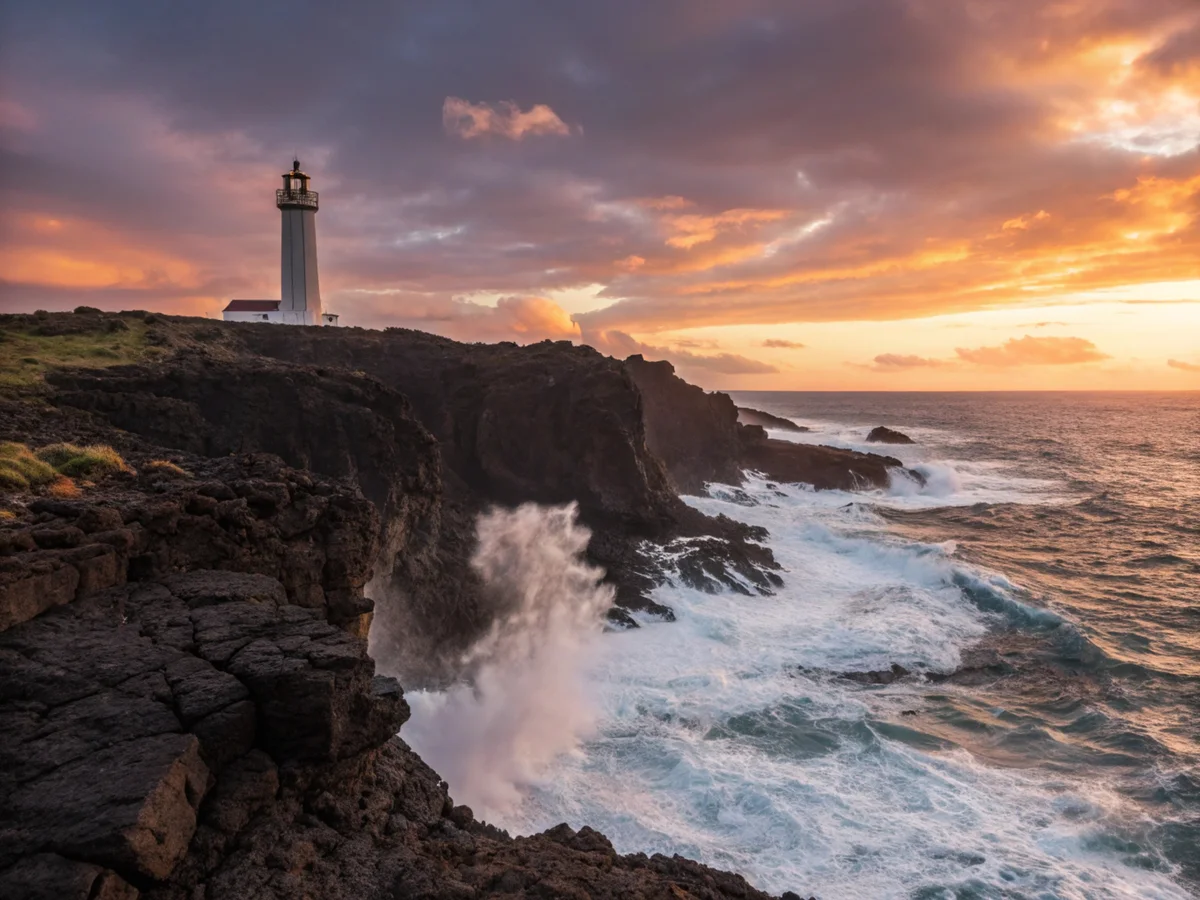 Volcanic Coast Lighthouse