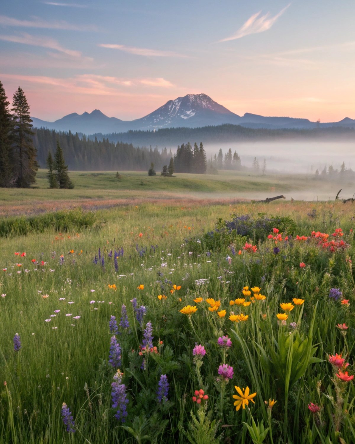 Tranquil Meadow Dawn