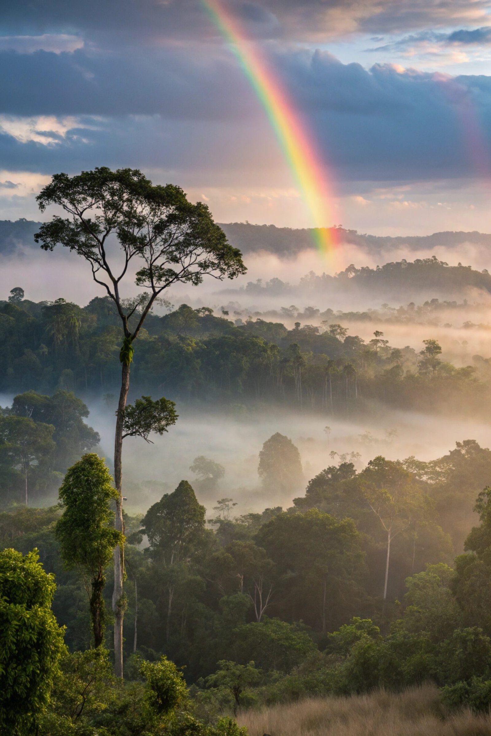 Rainforest Rainbow Dawn