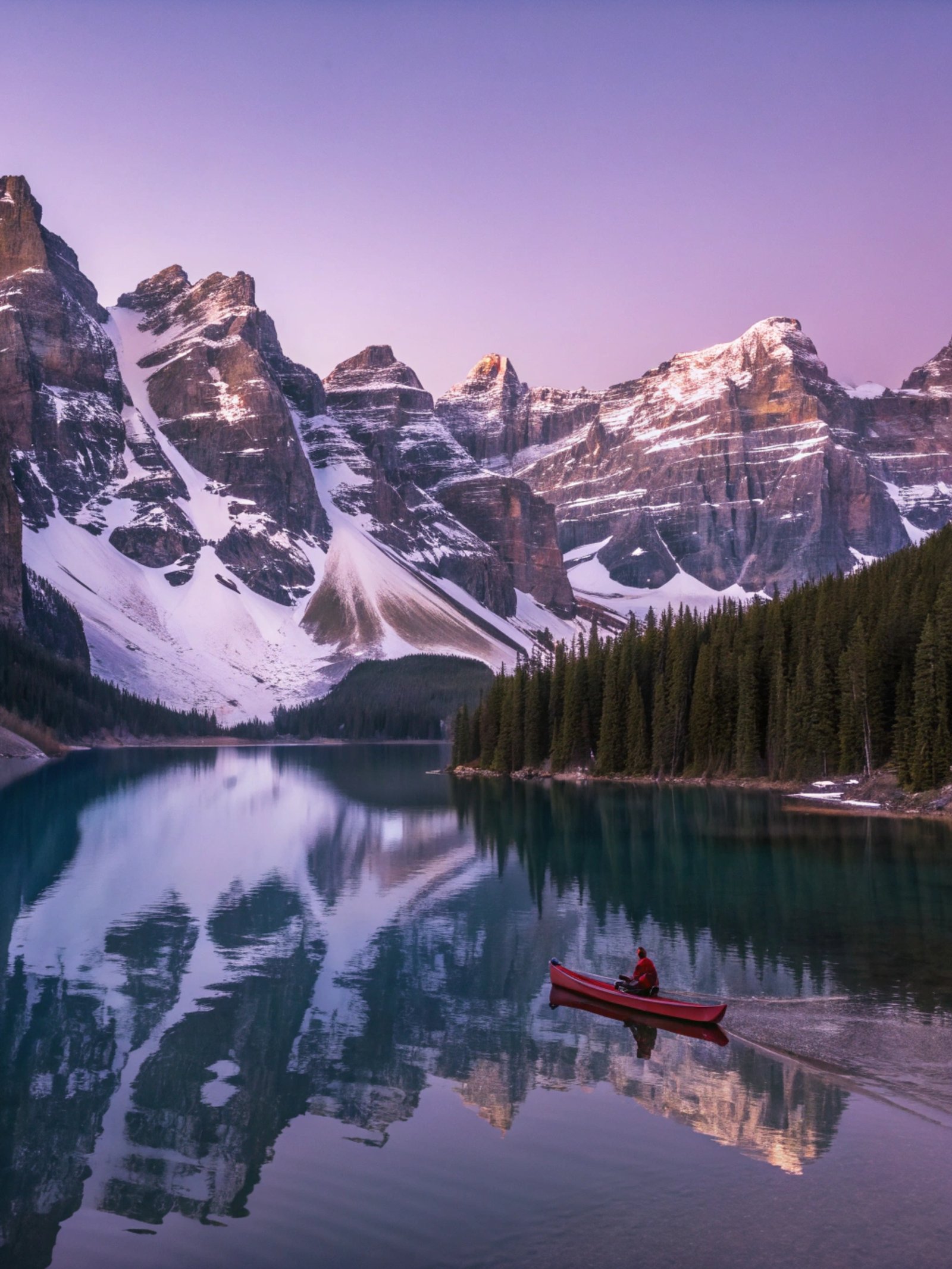 Alpine Lake at Twilight