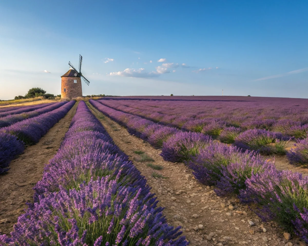 Lavender Field Windmill