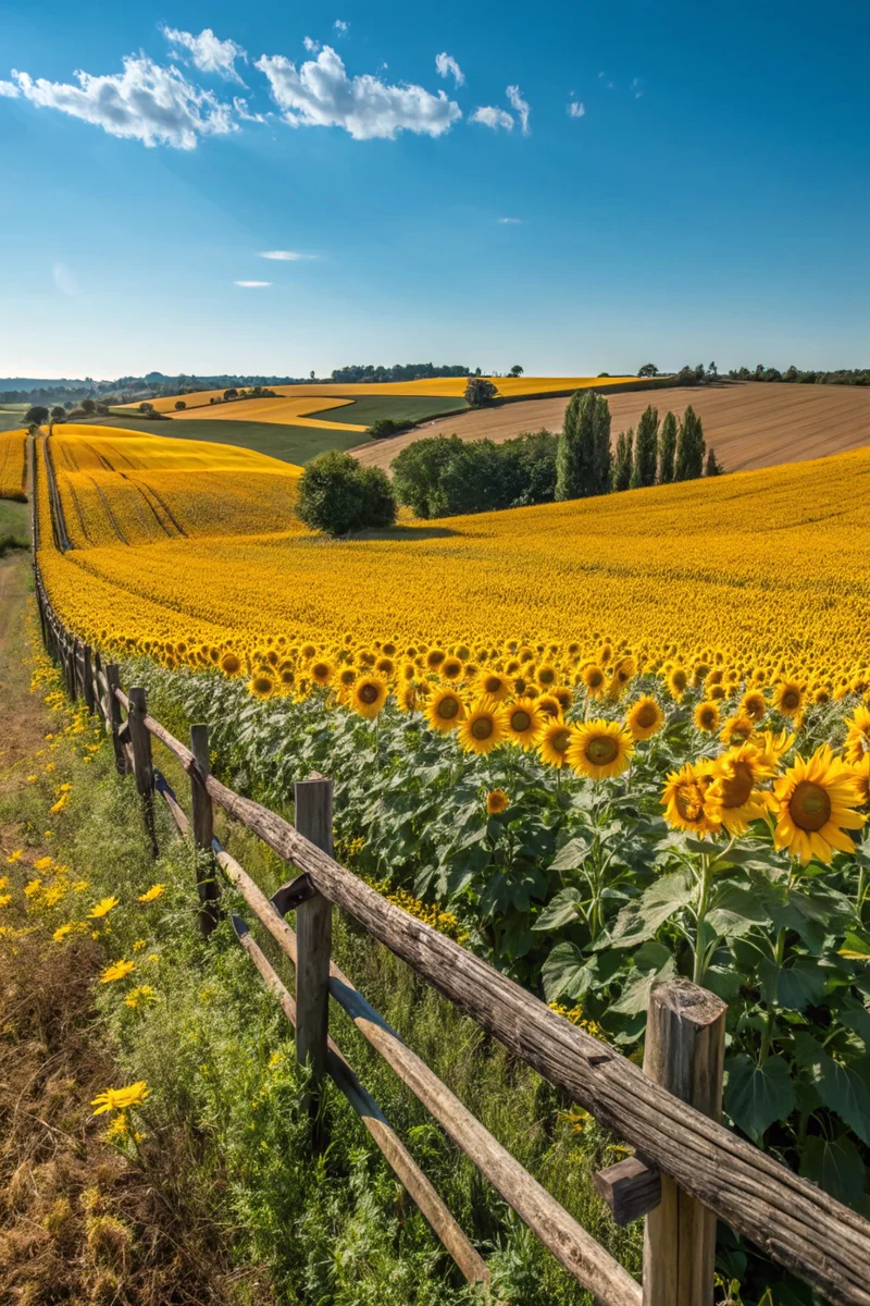 Sunflower Field Horizon