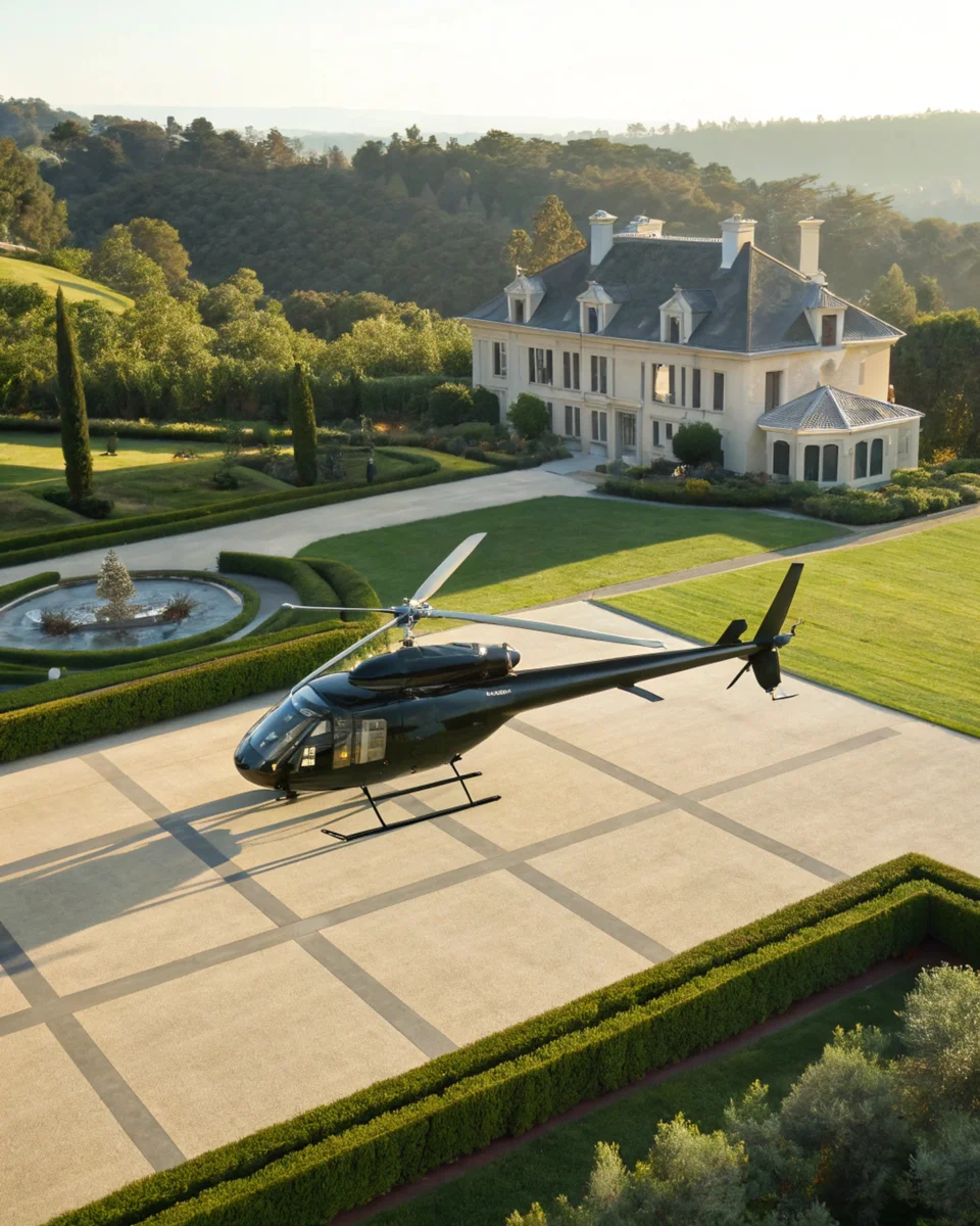 Helicopter Mansion Landing