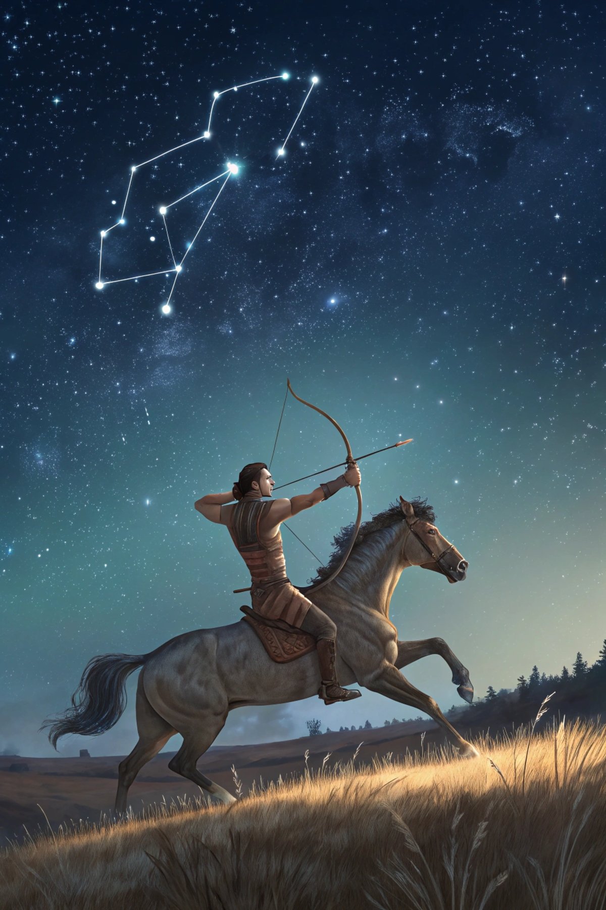 Centaur Archer Aiming at Constellation