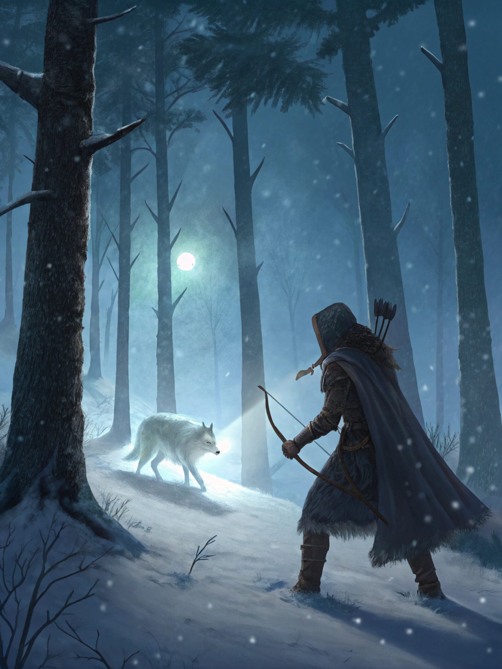 Norse Huntress with Runic Bow