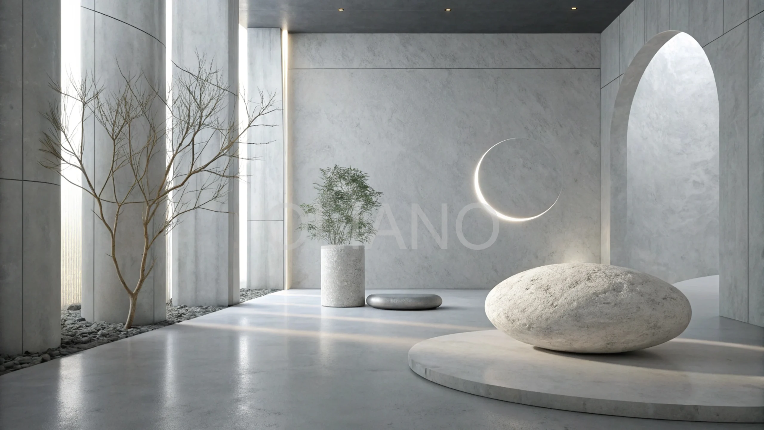 Crescent Stone Lunar Glow