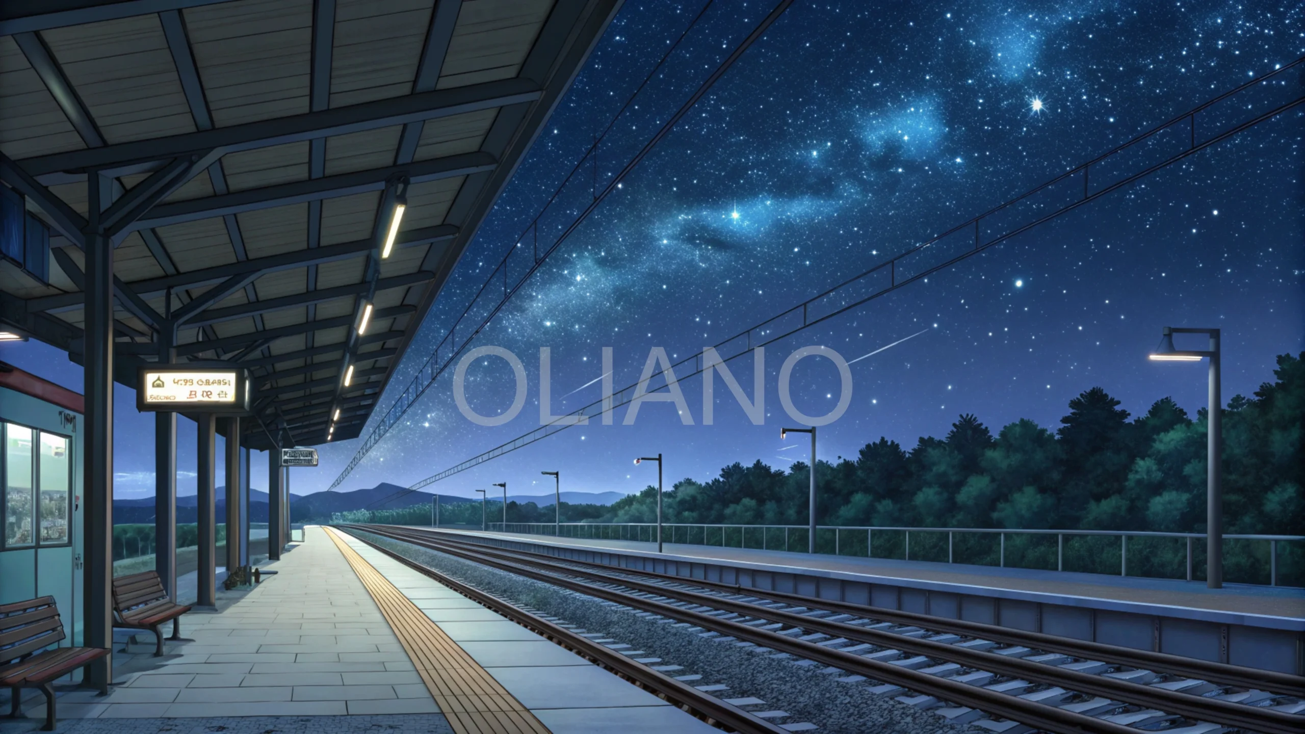 Starry Train Platform