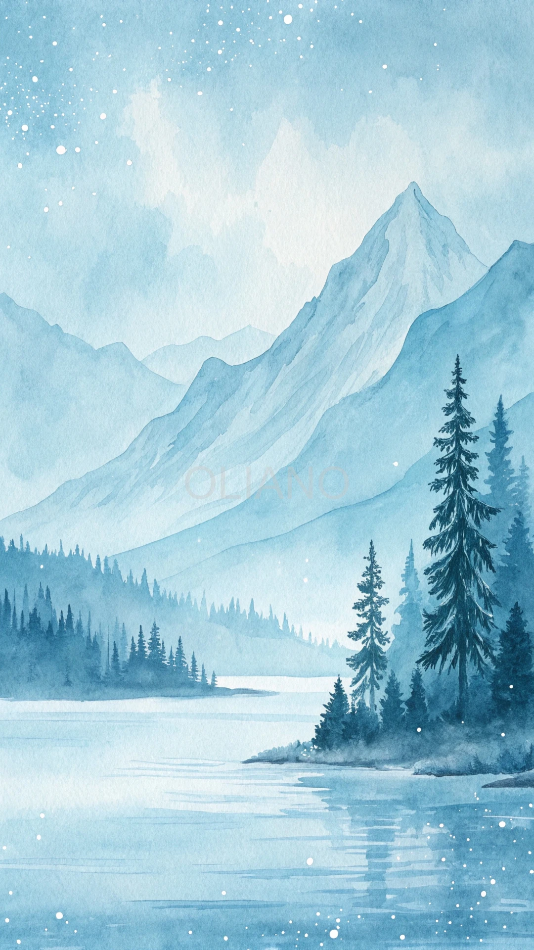 Ice blue wash lifted subtle textures